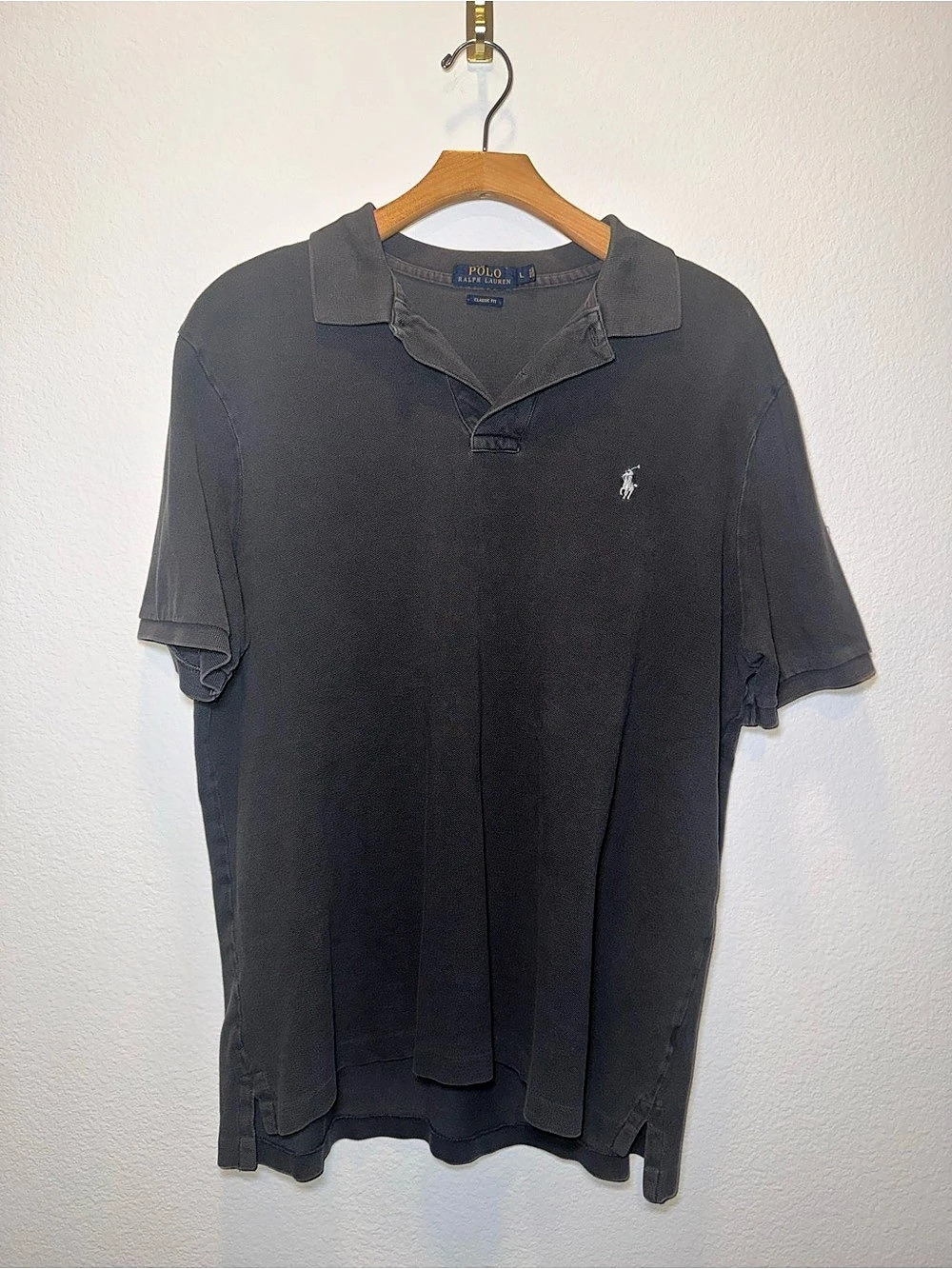 Polo Ralph Lauren Charcoal Gray Polo Shirt Men’s Size Large Classic Fit